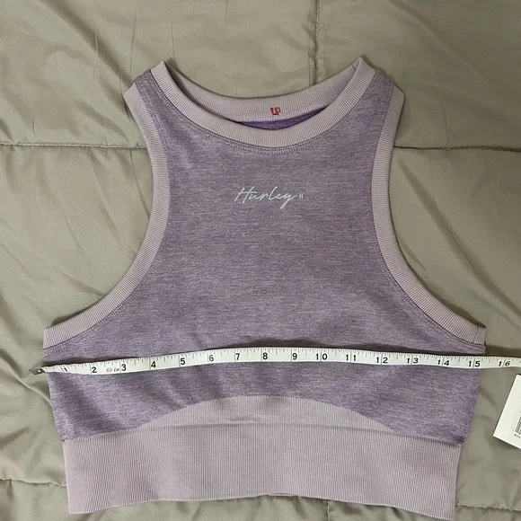 NWT Hurley Rita Seamless Racerback Tank Top Purple, Size L - Picture 8 of 10
